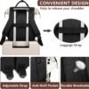 Backpack for Women Work Bags: 15.6 inch Laptop Backpack Purse Waterproof Backpacks with USB Charger College Bookbag Casual Business Computer Backpack for Travel Nurse Teacher - Image 4
