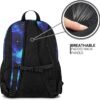 ZORFIN Backpack for School Travel: Bookbag for Girls Boys - Laptop Backpack with Multiple Compartments - Cyberspace Galaxy - Image 6