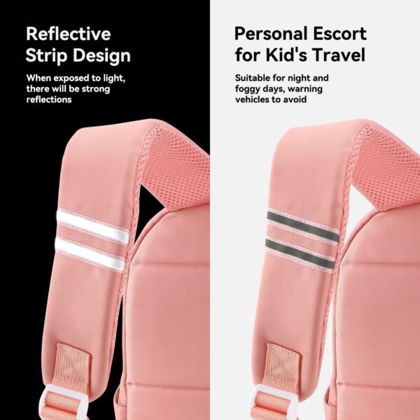 Voova Kids Backpack for Teen Girls Boys, Cute Mini Backpacks for Toddlers Preschool and Kindergarten, Waterproof Lightweight Small School Bookbag Fits 3 To 8 Years Old for School and Travel, Pink - Image 3