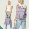 LOVEVOOK Laptop Backpack for Women, Teacher Nurse Bag Work Travel Computer Backpacks Purse,Water Resistant Daypack with USB Charging Port, 17.3 inch - Image 5