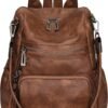Uromee Travel Backpack Purse for Women Vegan Leather Ladies Fashion Tassel Shoulder Bag Convertible - Image 2