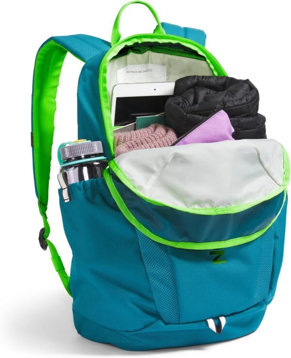 THE NORTH FACE Teen Mini Recon Backpack, Blue Moss/Safety Green, One Size - Image 4