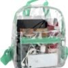 MADISON & DAKOTA Clear Mini Backpacks for Beach, Travel - Stadium Approved Bag with Adjustable Straps - Image 6