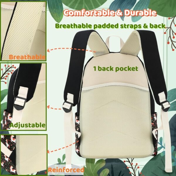Leaper Canvas School Backpack for Girls Laptop Bag Travel Bag Bookbag Daypack - Image 7