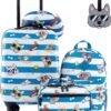 Travelers Club 5 Piece Kids' Luggage Set, Cool Dog