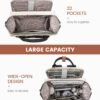 LOVEVOOK Laptop Backpack for Women, 15.6'' Waterproof Nurse Bag Teacher Work Backpack Purse for Women, Travel Computer Backpack for College Office Business Ladies - Image 3