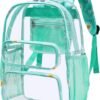 CAMTOP Clear Backpack Heavy Duty Transparent Bag See Through BookBag for Student School Work Festival Sport Travel - Image 6