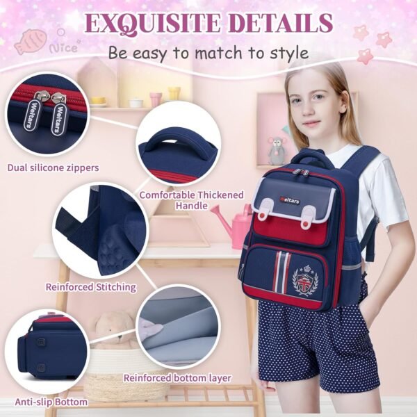 Weitars Kids Backpack Preschool Kindergarten Backpack for Boys Girls Elementary School Backpack Children Backpack Kid BooKbag - Image 4