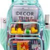 CAMTOP Clear Backpack Heavy Duty Transparent Bag See Through BookBag for Student School Work Festival Sport Travel - Image 7