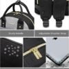 LOVEVOOK Small Backpack Purse for Women, Mini Backpack, Light Weight Cute Fashion Backpack for Work Daily Travel, Black-Grey - Image 5