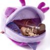 NICE CHOICE Cute Toddler Backpack Toddler Bag Plush Animal Cartoon Mini Travel Bag for Baby Girl Boy 2-6 Years(Purple Butterfly) - Image 7