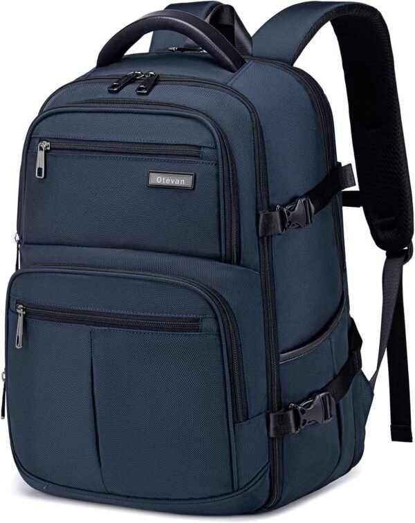 Travel Backpack for Men Women,45L Carry On Backpack Flight Approved,Large Laptop Backpack,Expandable Luggage Backpack Water Resistant Bookbag Daypack Fit 17 Inch