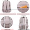 KROSER Travel Laptop Backpack 17 Inch Large Computer Backpack Water-Repellent Daypack with USB Charging Port & Headphone Interface RFID Pockets for Work/Business/College/Men/Women Dusty Pink(Quilted) - Image 6