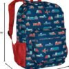 Wildkin 16-Inch Kids Backpack for Boys & Girls, Perfect for Elementary School Backpack, Features Padded Back & Adjustable Strap, Ideal Size for School & Travel Backpacks (Transportation) - Image 9
