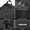 Backpack for Men and Women, School Backpacks for Teens Boys, 15.6 Inch Large College Bookbag Durable Computer Laptop Bag with USB Charger Port for Business Work Travel, Black - Image 4