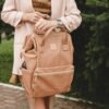 Kah&Kee Leather Backpack for Women and Men 15-inch Laptop Bag | Teacher Professional, Diaper Bag Backpack, Ideal for Work, School, Nurse, College & Travel (Tan Pink, Medium) - Image 5