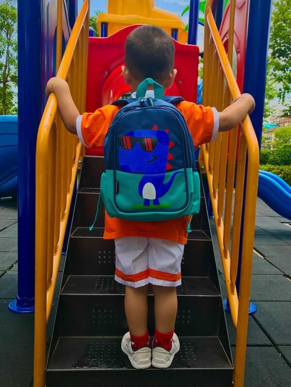 Kids Toddler Preschool Travel Backpack Cool Cute Cartoon Daypack (Dinosaur Green) - Image 5