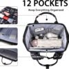Laptop Backpack Purse for Women, Work Business College School Commuter Computer Bag Large Girls Nurse Teacher Bookbags Anti Theft Ladies Travel Daypack with Charging Port, Fit for 15.6 Inch Laptops - Image 3