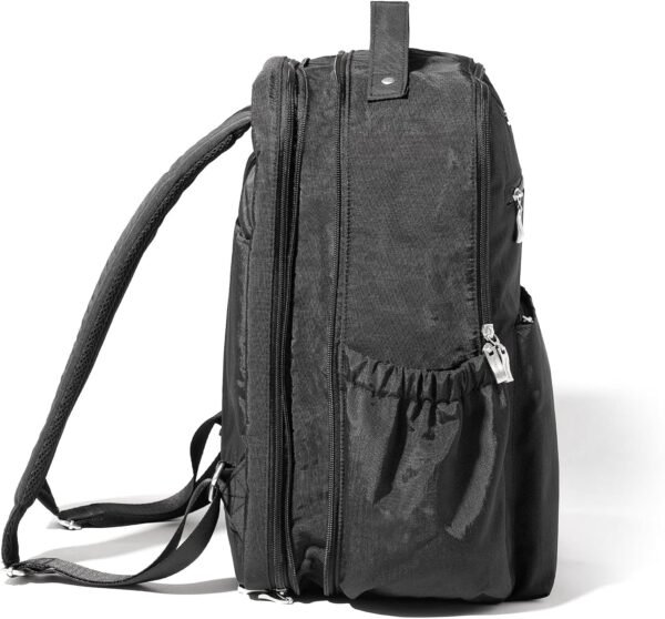 Baggallini Women's Tribeca Expandable Laptop Backpack, Black - Image 3