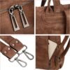 Uromee Travel Backpack Purse for Women Vegan Leather Ladies Fashion Tassel Shoulder Bag Convertible - Image 4