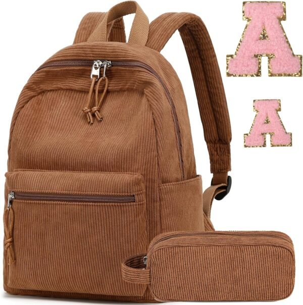 LEDAOU Mini Backpack Set Fashion bookbags with Purse Pencil Case Backpack Wallet Set for Women Teens School Travel Bag