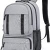 BAGSMART College Backpack, 15.6" Laptop Backpack, Travel Bookbag Backpack for Women Daypack Ergonomic Shoulder Straps,Lightweight,Multi-Compartment Work Bag Computer Backpacks for Men Grey