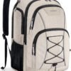 BAGSMART Travel Laptop Backpack, 15.6 inch Anti Theft Laptop Backpack With USB Charger Hole, Water Resistant College bookbag for Women Men, Casual Daily Backpack for travel, Beige