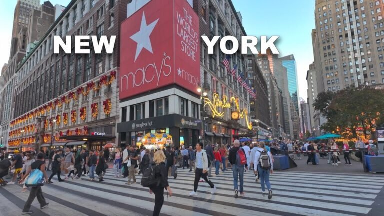 Macys Holiday Square ✨ NYC’s NEWEST Holiday Market 4K Holidays in New York City 2024 ✨