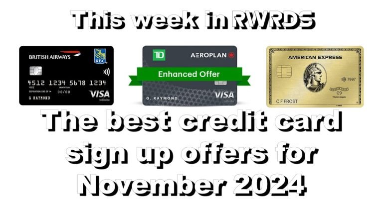 The best credit card sign up bonuses for November & WestJet nerfs their elite tier milestone awards