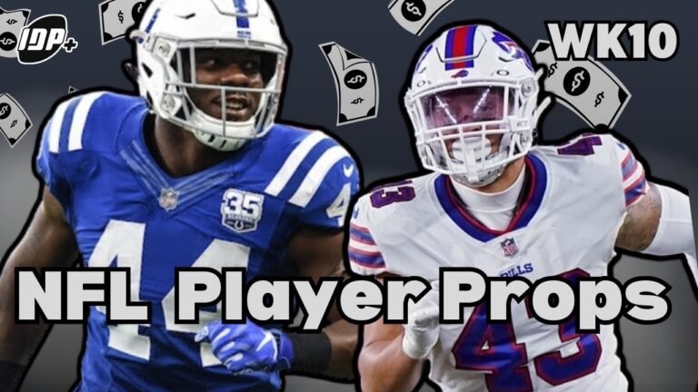 Week 10 NFL Player Prop Bets: HOT Best Bets & Perfect Parlay Picks!